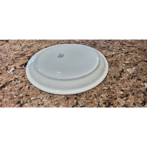 Vintage Syracuse China Econo Rim 12” Oval Serving Platter Red Strip Around Rim - Picture 7 of 9